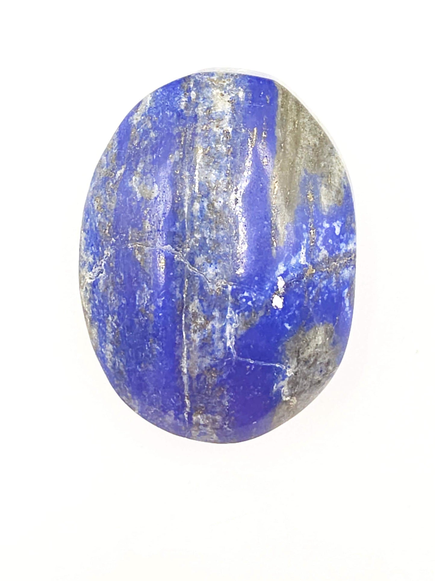Large Lapis Lazuli Palm Stone - Meditation Reiki Crystal -125g