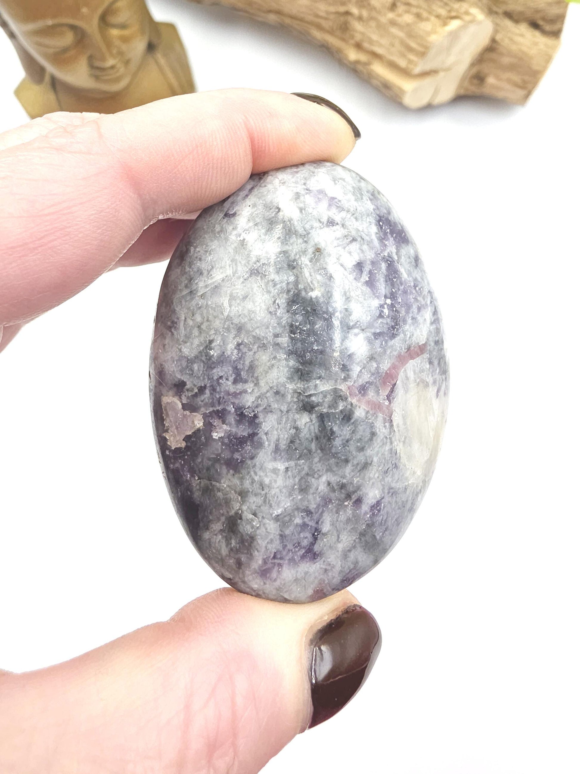 Unicorn Stone Palm Stone (Pegmatite) – Calm, Comfort & Emotional Healing Crystal, 125g