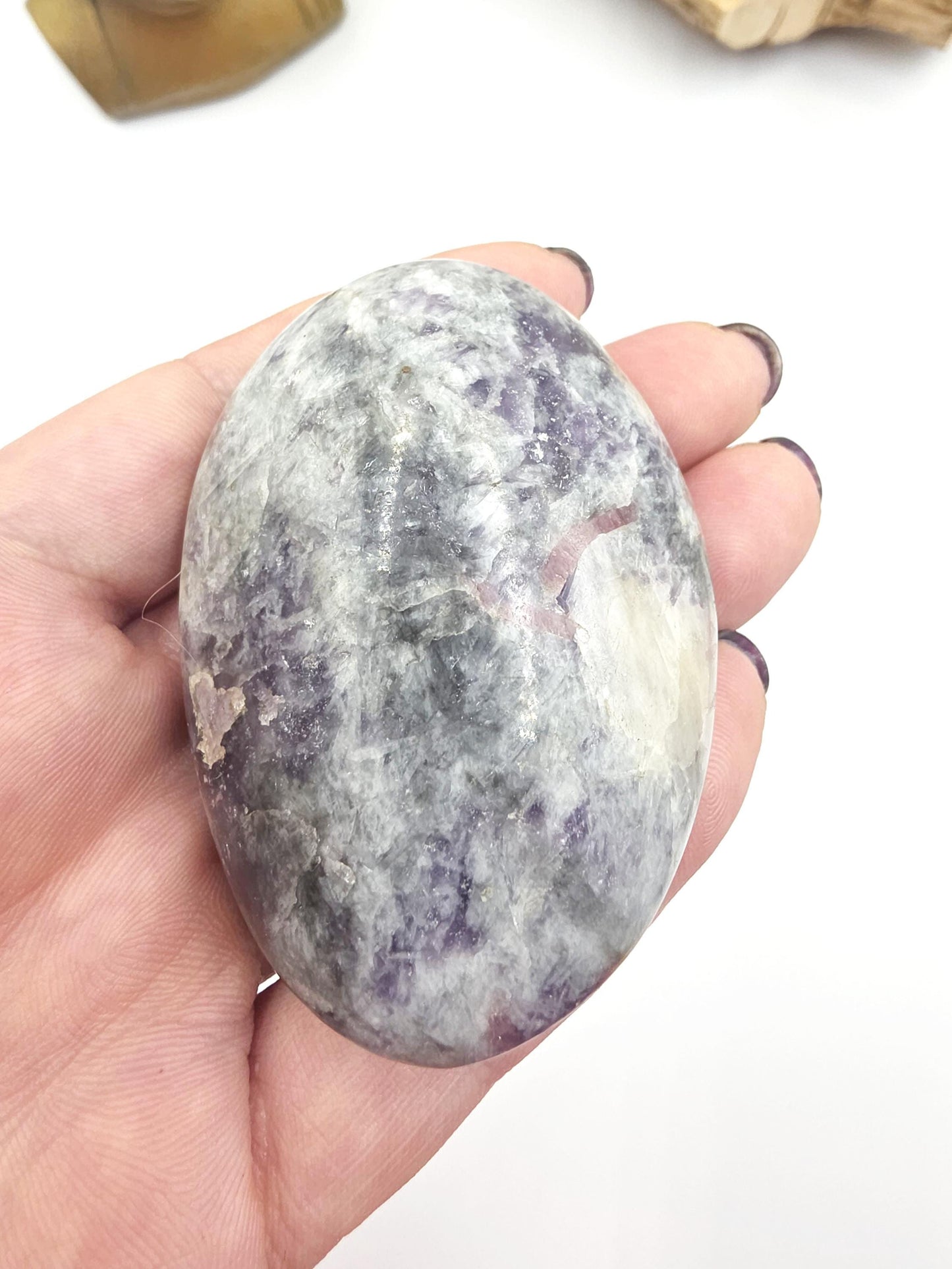 Unicorn Stone Palm Stone (Pegmatite) – Calm, Comfort & Emotional Healing Crystal, 125g