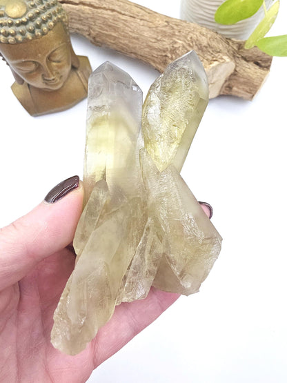 Raw Citrine Cluster – Natural Golden Quartz for Abundance, Joy & Manifestation Energy, 260g