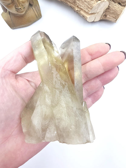 Raw Citrine Cluster – Natural Golden Quartz for Abundance, Joy & Manifestation Energy, 260g