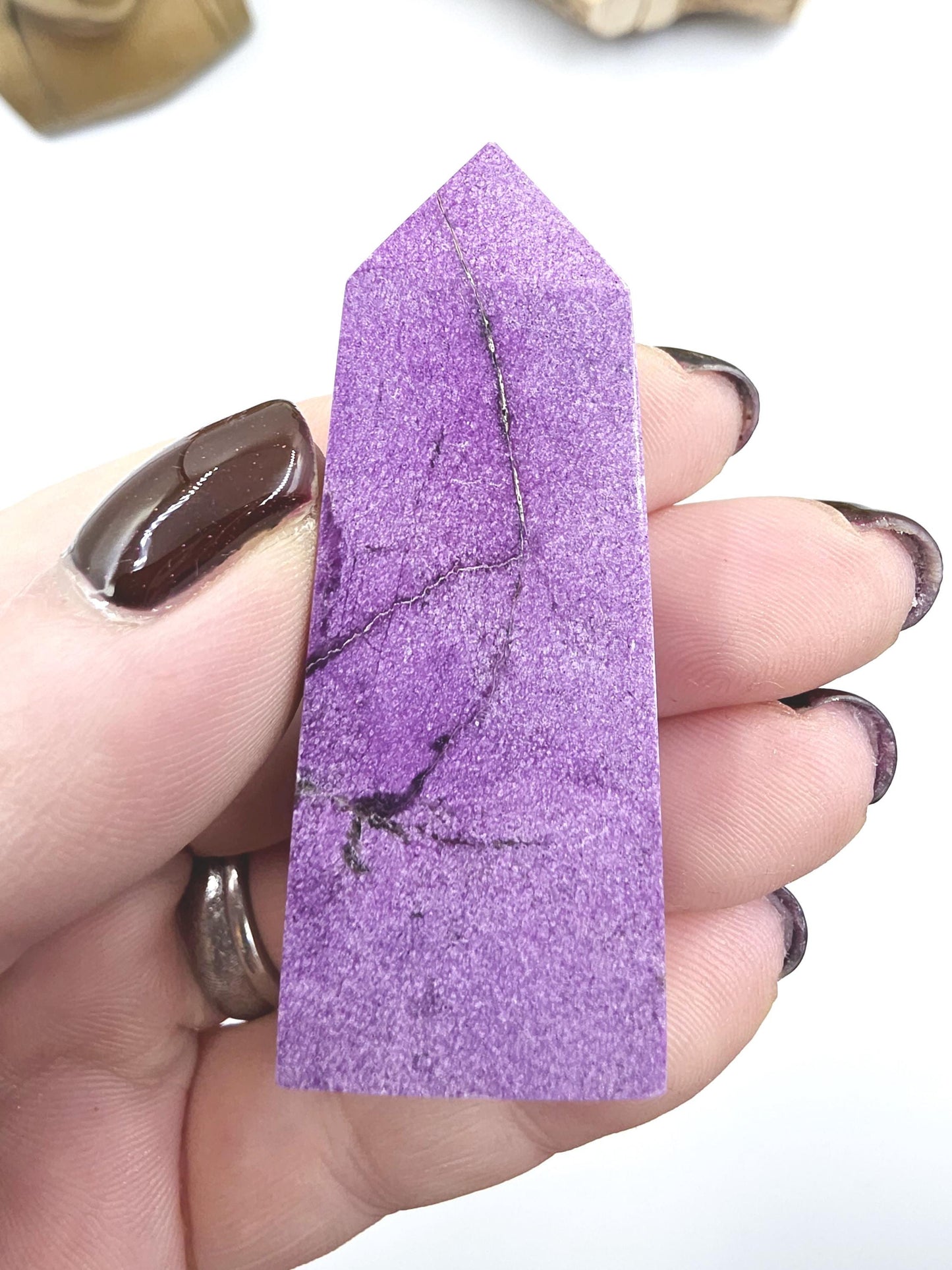 Mini Stichtite Tower - Heart Chakra and Emotional Healing - 6cm