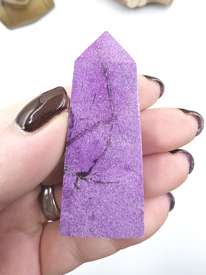 Mini Stichtite Tower - Heart Chakra and Emotional Healing - 6cm