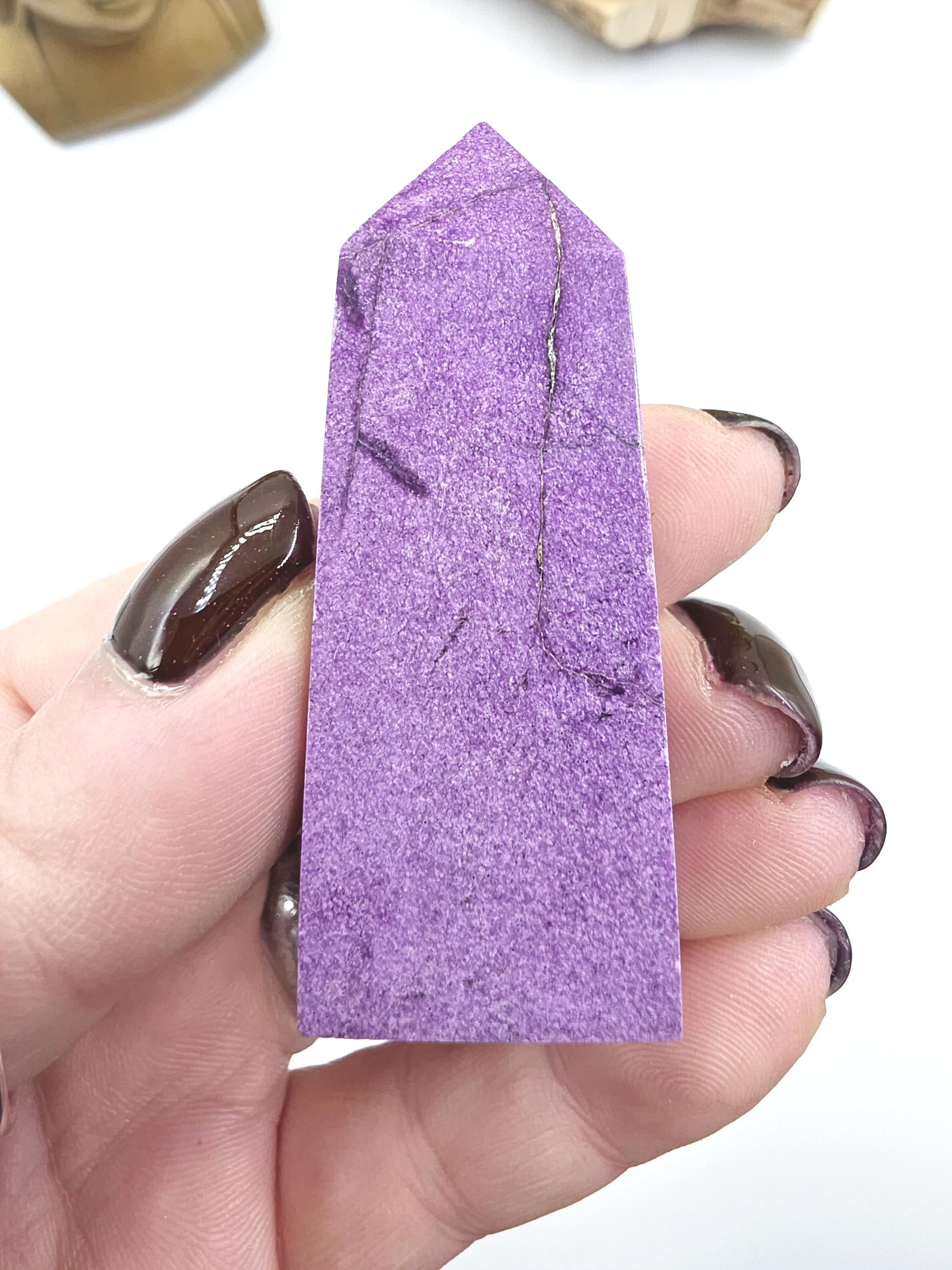 Mini Stichtite Tower - Heart Chakra and Emotional Healing - 6cm