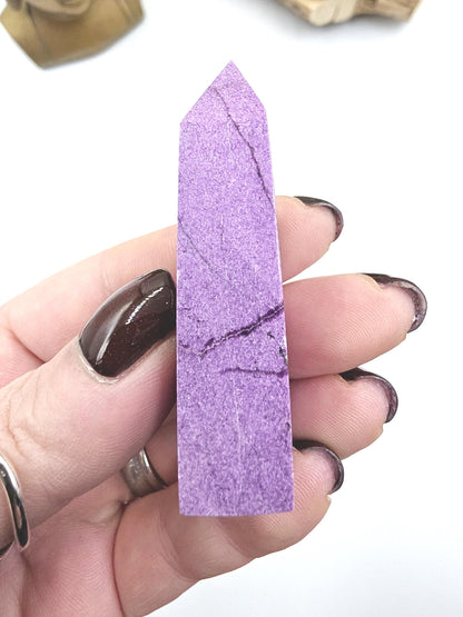 Mini Stichtite Tower - Heart Chakra and Emotional Healing - 6cm