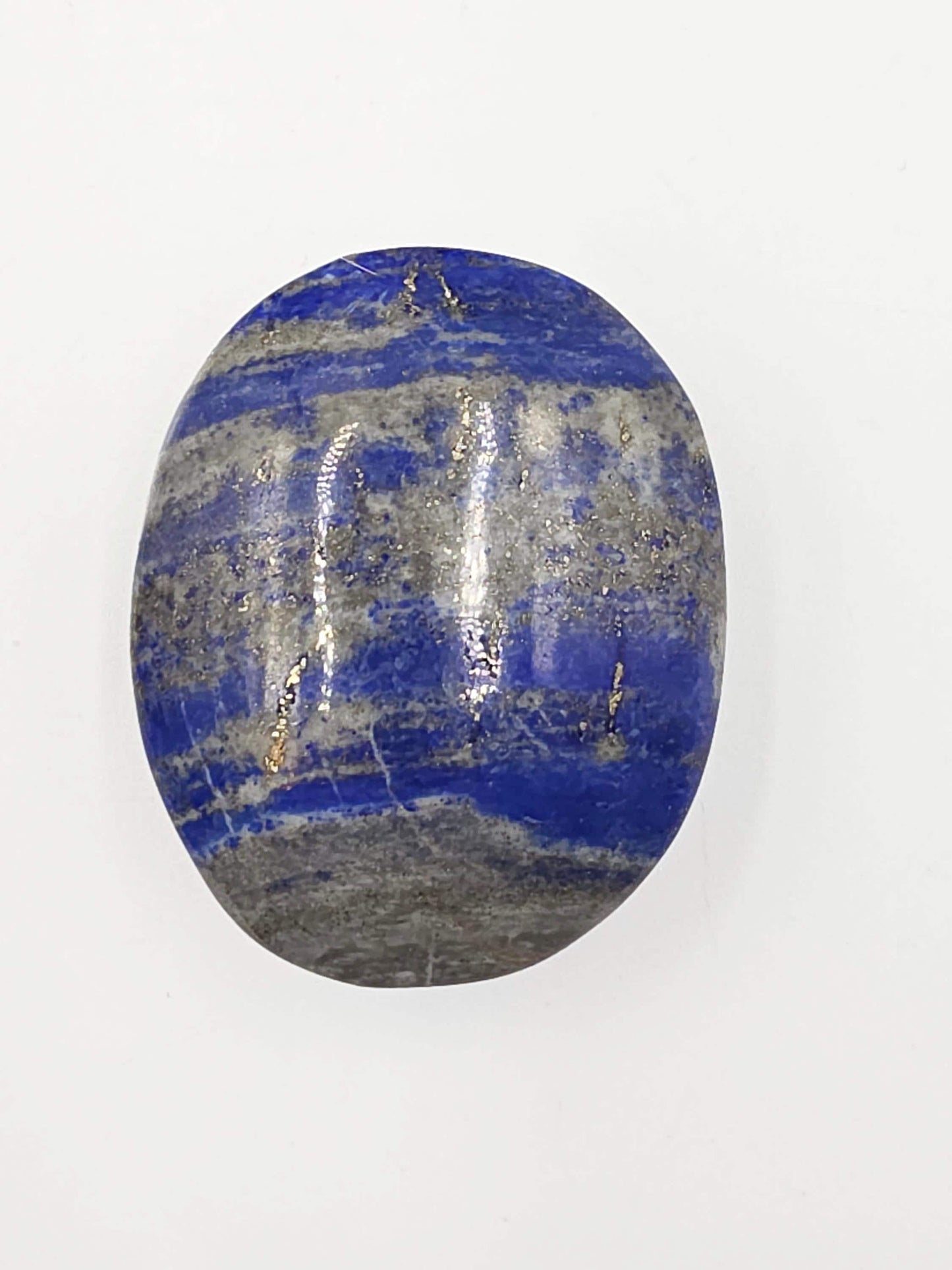 Lapis Lazuli Palm Stone - Wisdom & Truth Third Eye Chakra Crystal - 100g