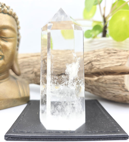 Large High Grade Clear Quartz Tower – Amplification, Clarity & Manifestation Crystal Point, 270g