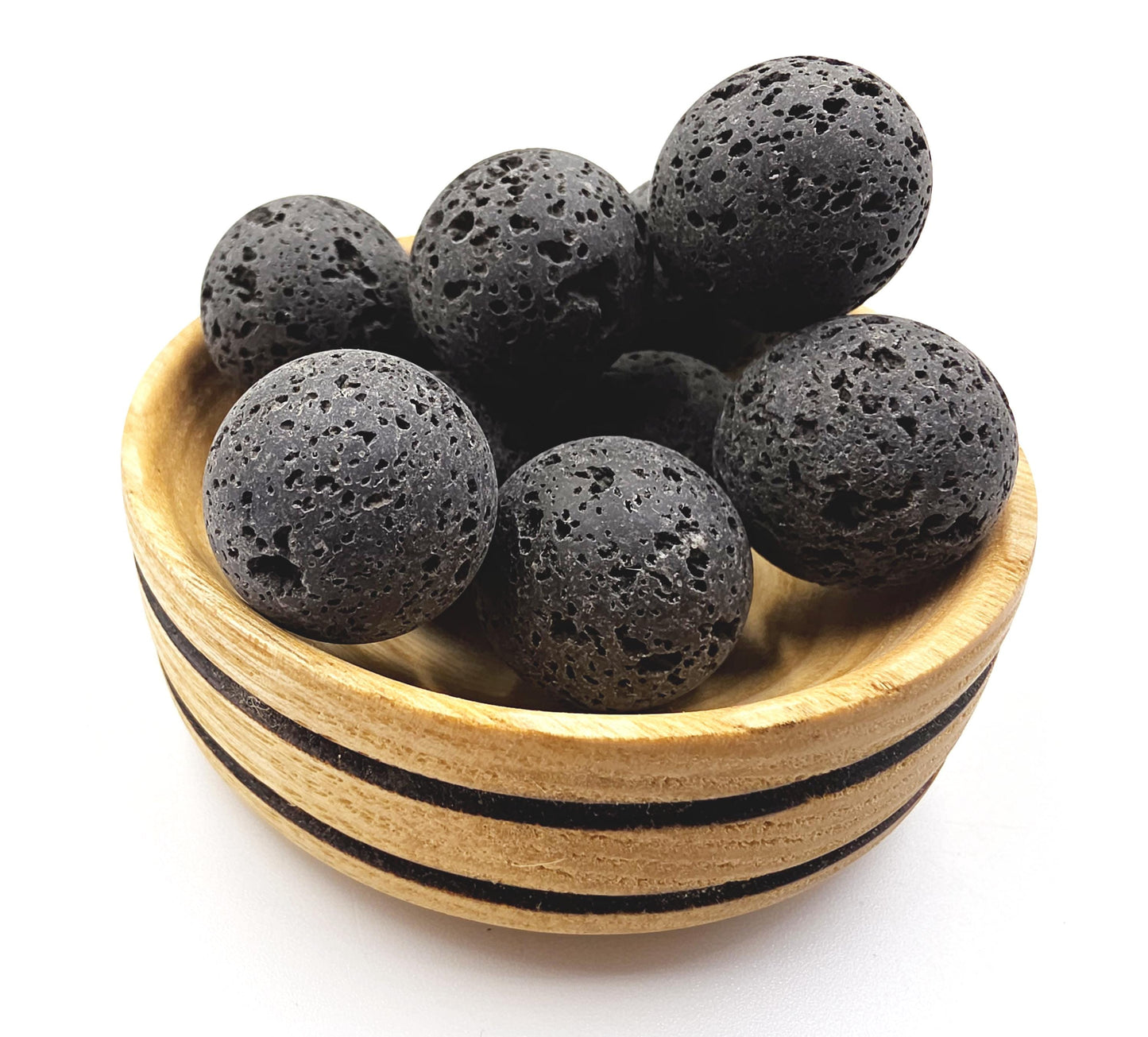 Lava Stone Mini Sphere – Grounding, Protection & Strength Crystal Ball, 20mm