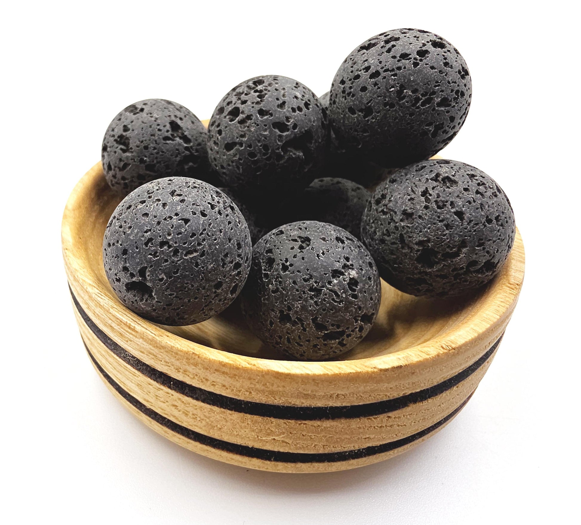 Lava Stone Mini Sphere – Grounding, Protection & Strength Crystal Ball, 20mm