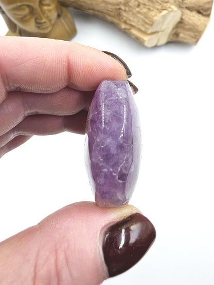 Amethyst Agate Palm Stone – Calm, Protection & Spiritual Healing Crystal, 40g