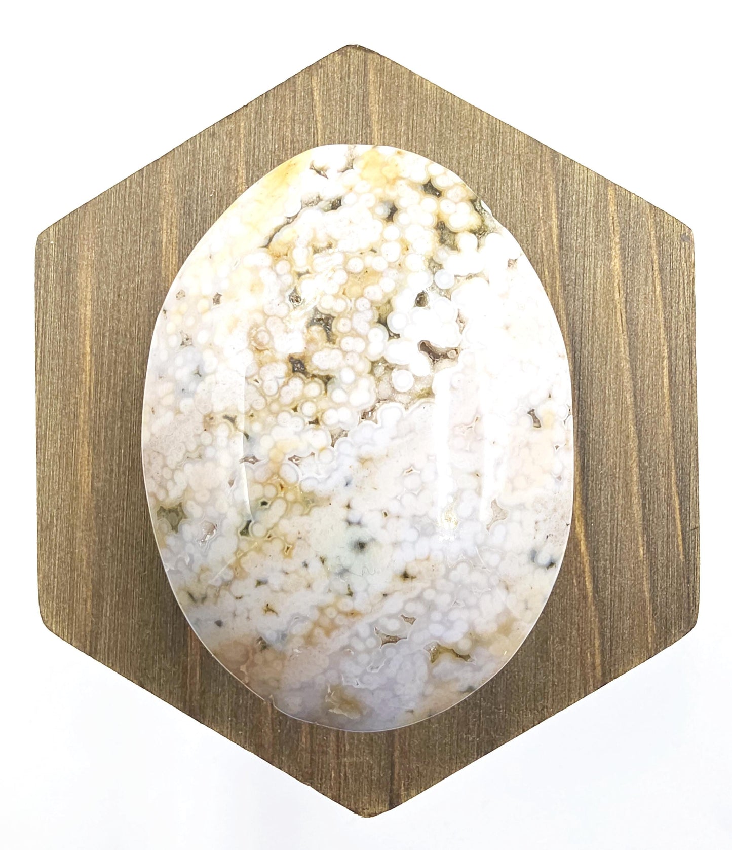 Orbicular Ocean Jasper Palm - Joy & Renewal Healing Crystal, 85g