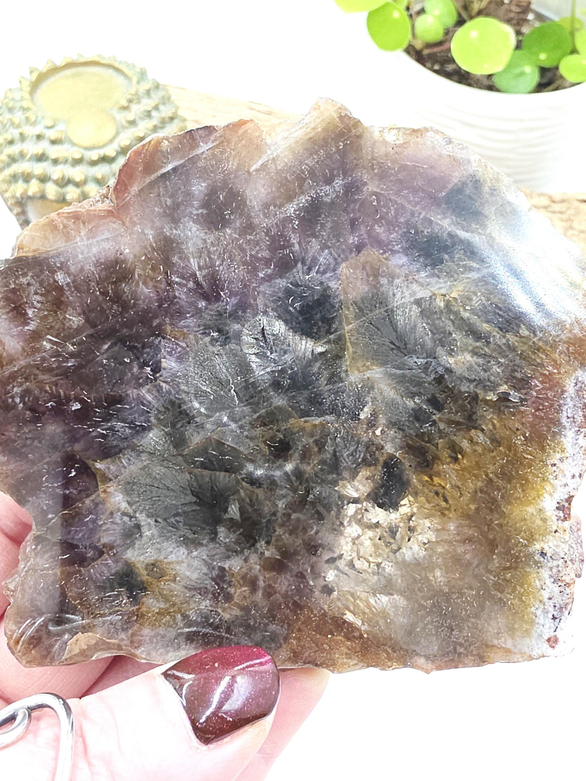 Auralite 23 Slice – High Vibration Healing, Intuition & Deep Spiritual Connection Crystal, 185g