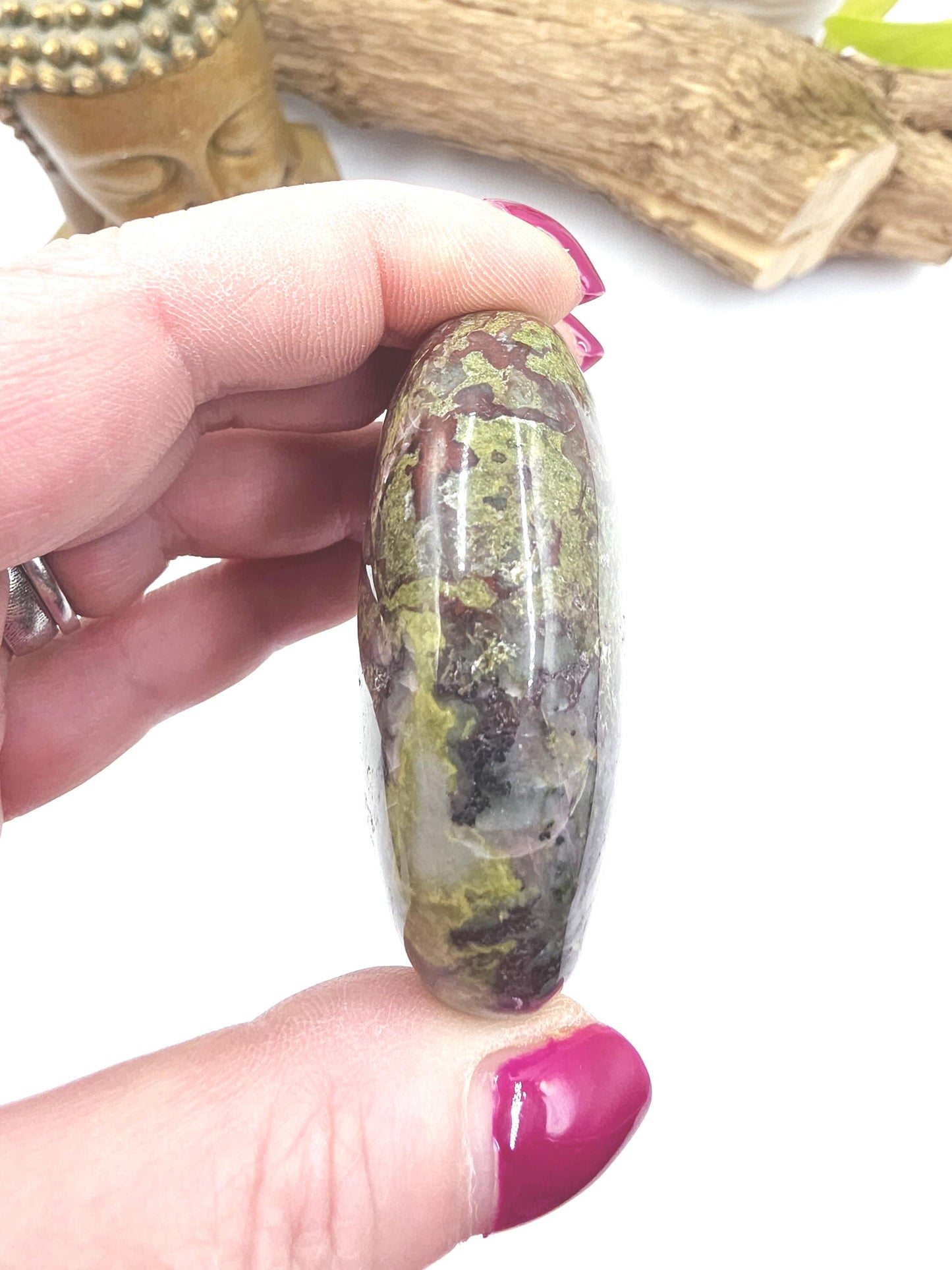 Dragon's Blood Palm Stone - Courage & Vitality Healing Crystal, 115g