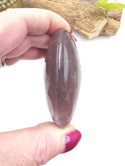 Large Rainbow Fluorite Palm Stone - Focus and Clarity Healing Crystal - 150g