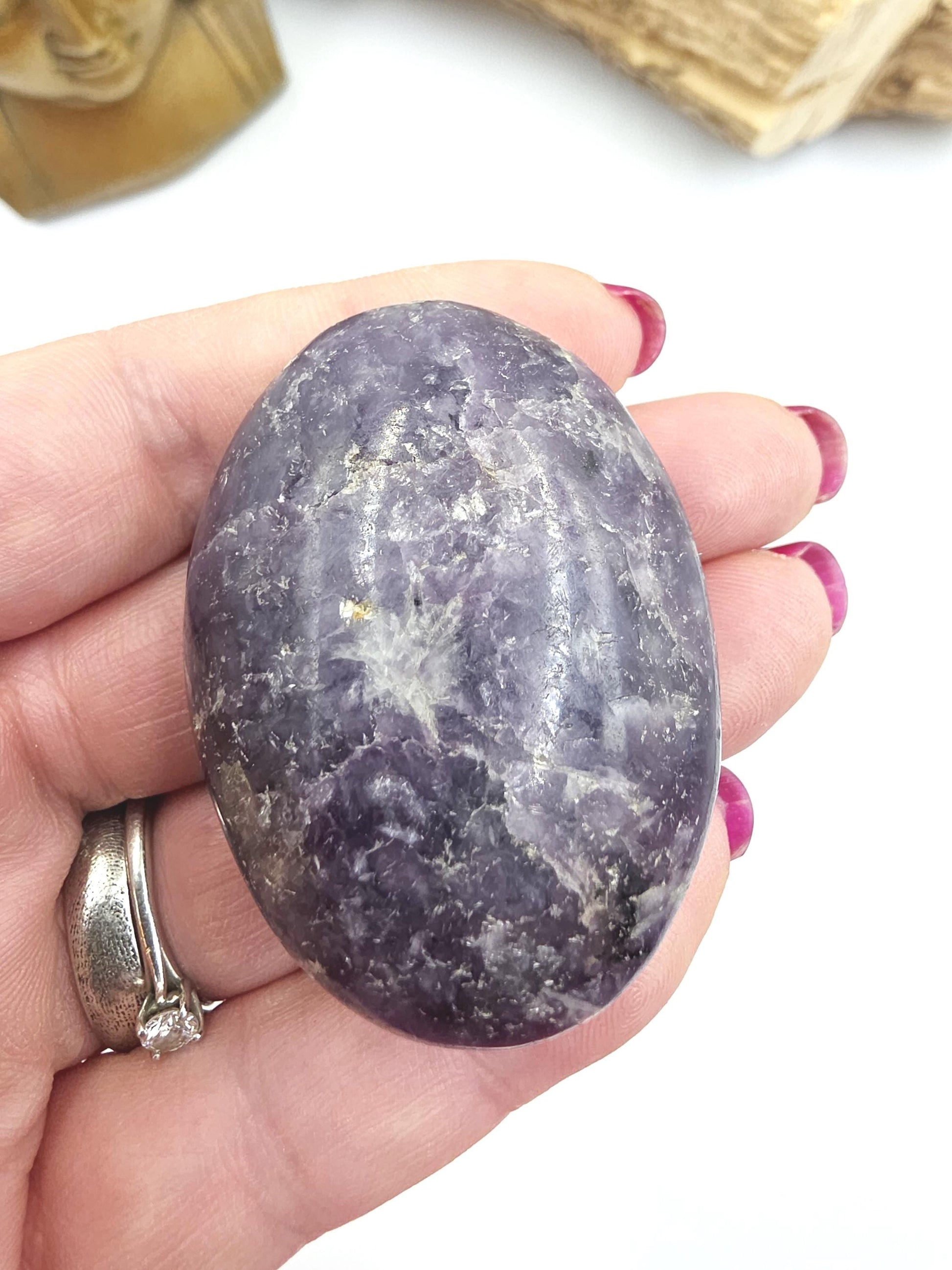 Unicorn Stone Palm Stone (Pegmatite) – Calm, Comfort & Emotional Healing Crystal, 65g
