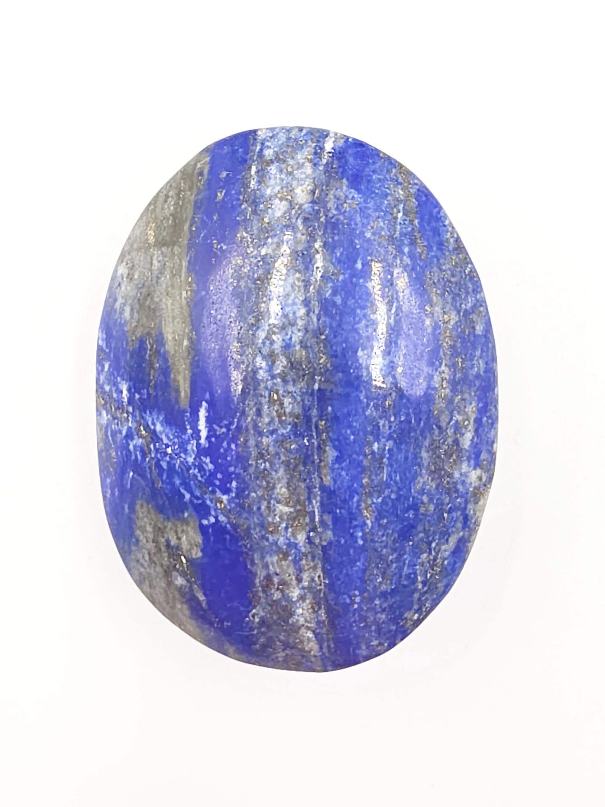Large Lapis Lazuli Palm Stone - Meditation Reiki Crystal -125g