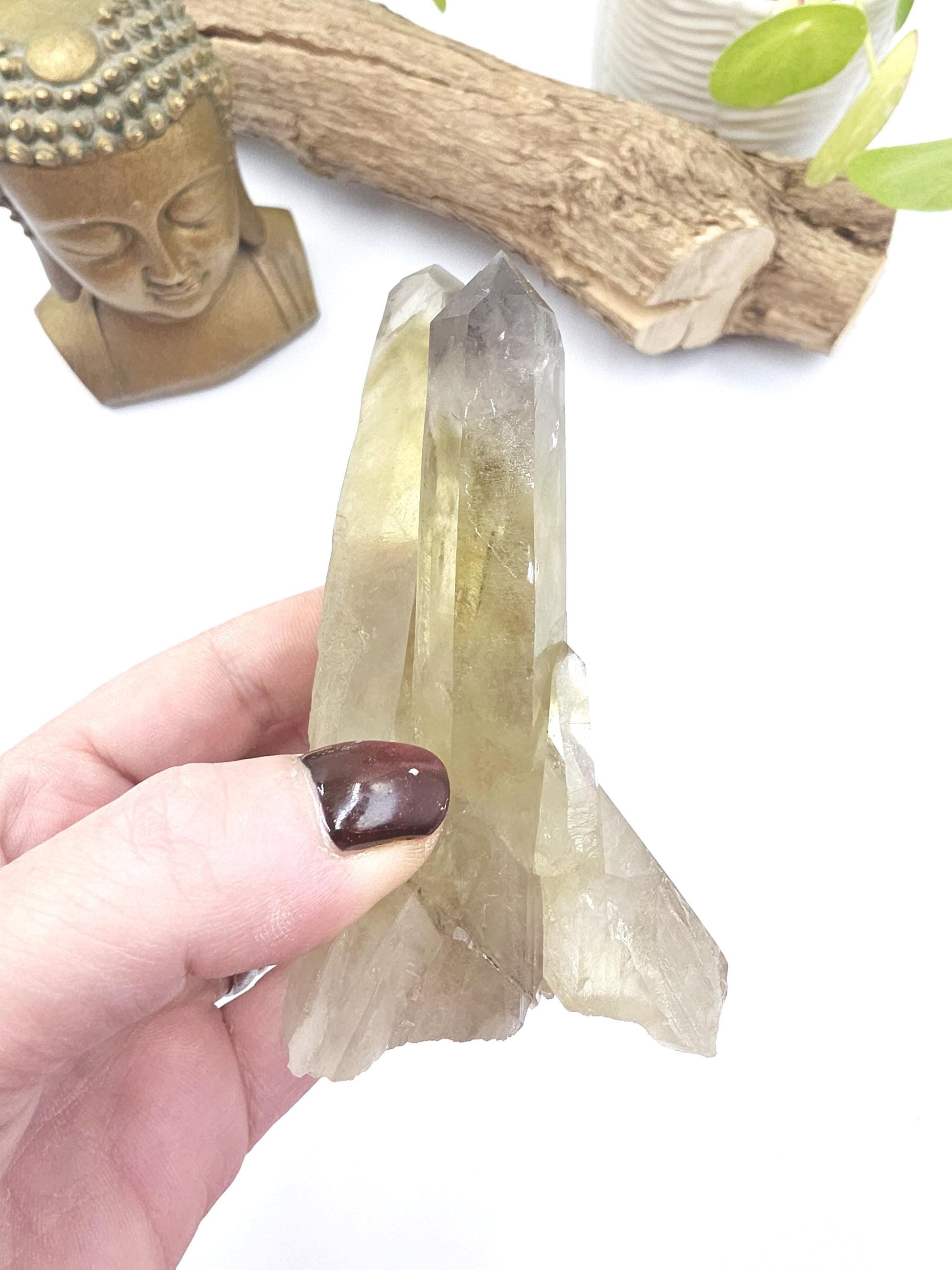 Raw Citrine Cluster – Natural Golden Quartz for Abundance, Joy & Manifestation Energy, 260g