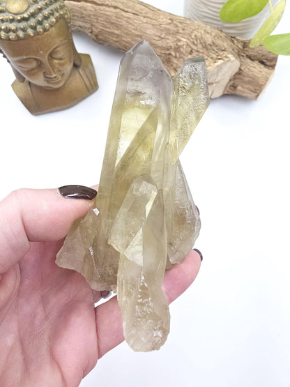 Raw Citrine Cluster – Natural Golden Quartz for Abundance, Joy & Manifestation Energy, 260g