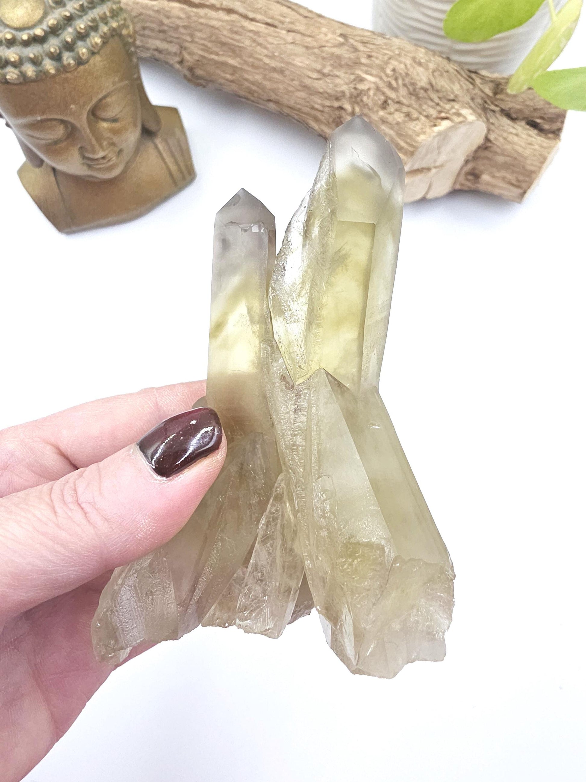 Raw Citrine Cluster – Natural Golden Quartz for Abundance, Joy & Manifestation Energy, 260g