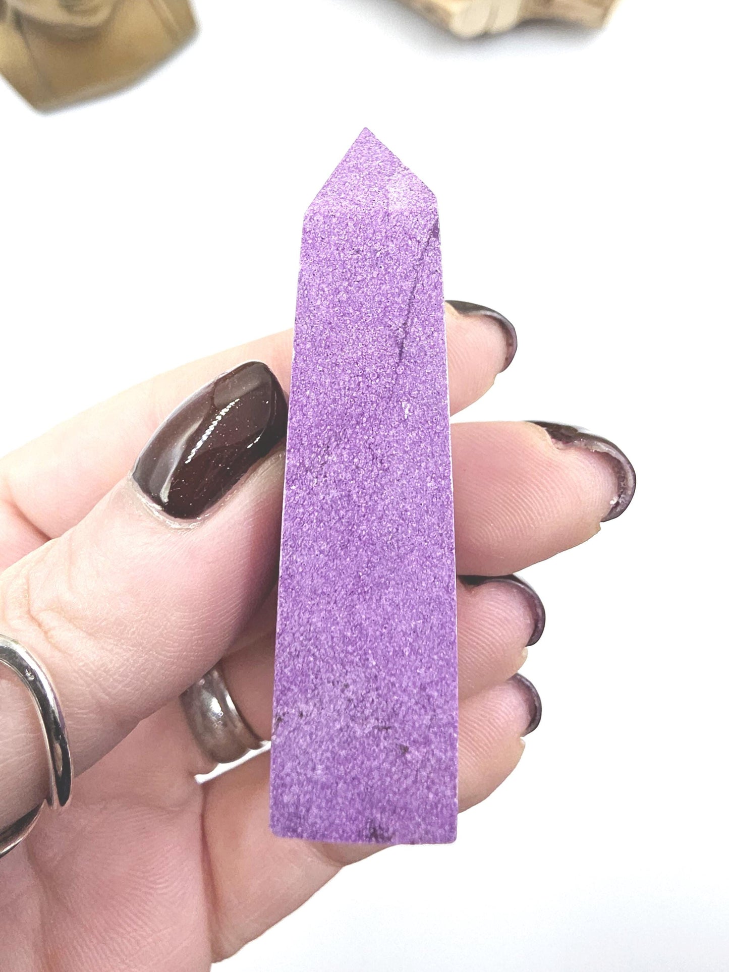 Mini Stichtite Tower - Heart Chakra and Emotional Healing - 6cm