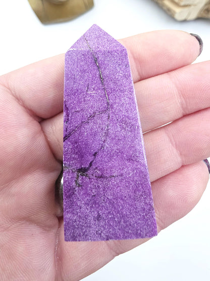Mini Stichtite Tower - Heart Chakra and Emotional Healing - 6cm