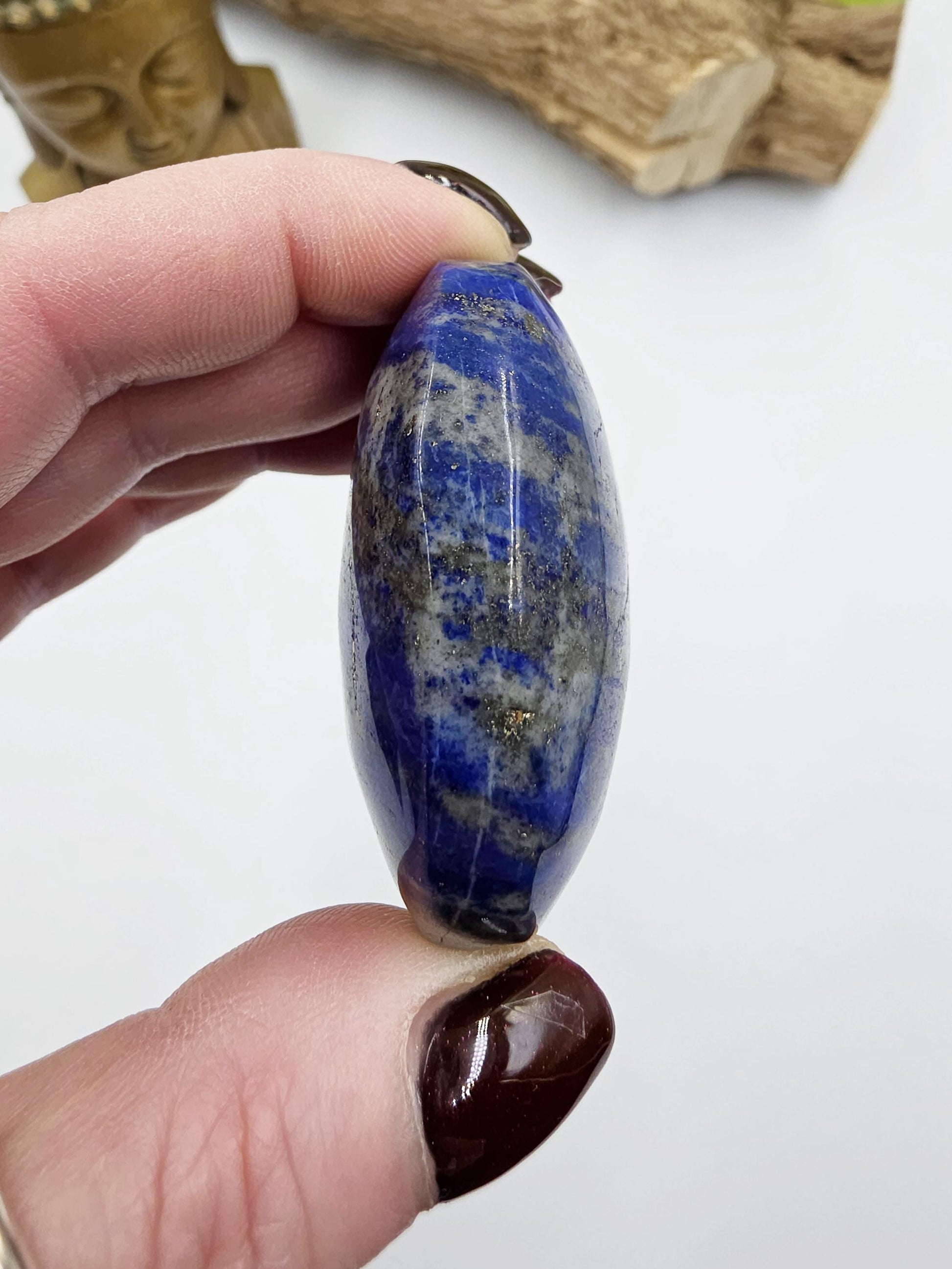 Lapis Lazuli Palm Stone - Wisdom & Truth Third Eye Chakra Crystal - 100g