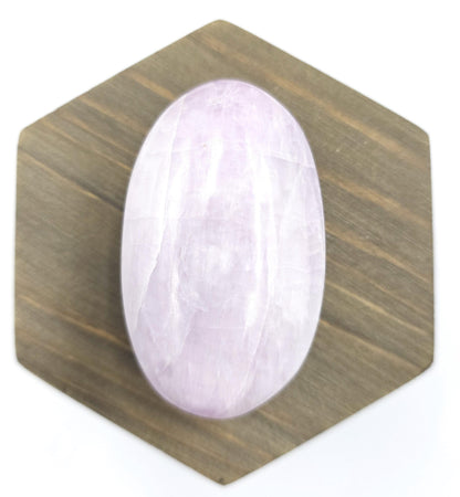 Flashy Kunzite Crystal Palm Stone - Heart Chakra & Emotional Healing Crystal, 80g