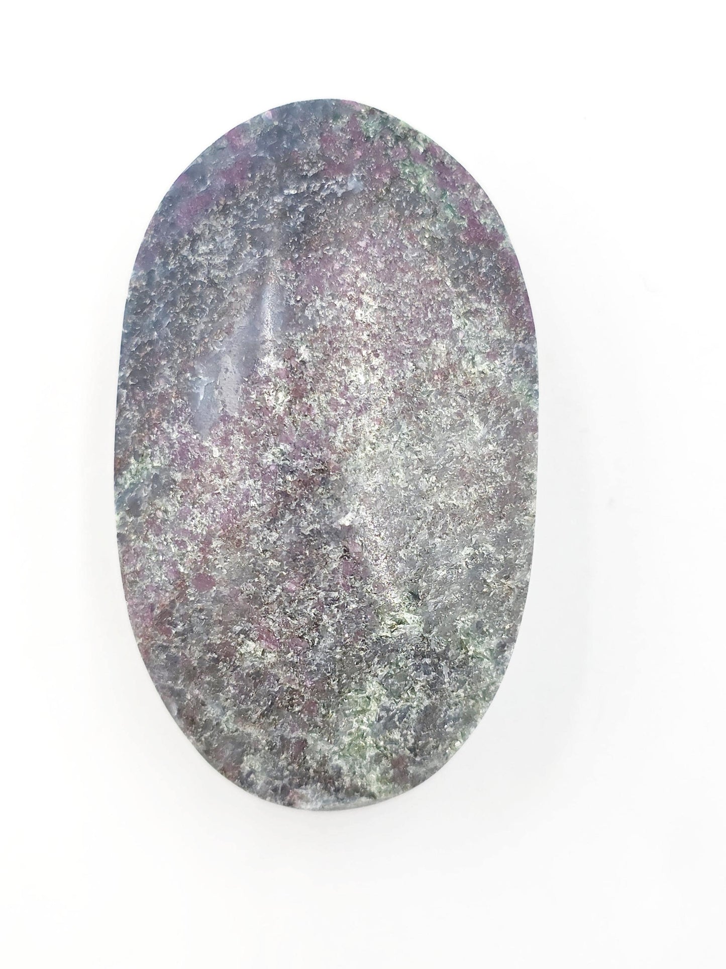 Ruby in Fuchsite Palm Stone (UV Reactive) – Heart Healing, Strength & Emotional Balance Crystal, 100g