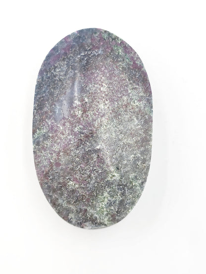 Ruby in Fuchsite Palm Stone (UV Reactive) – Heart Healing, Strength & Emotional Balance Crystal, 100g