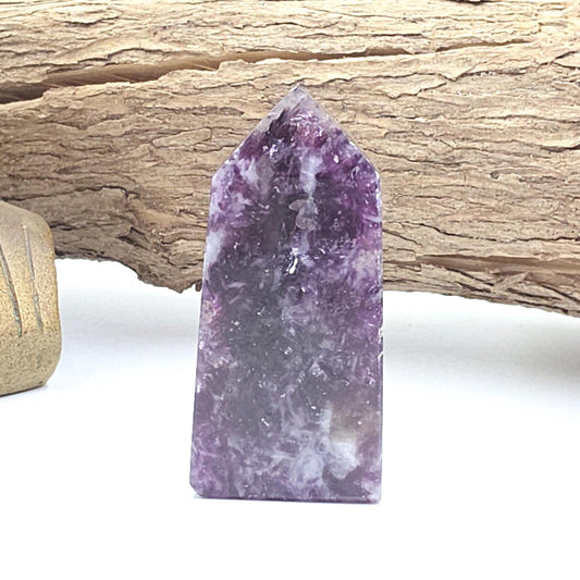 Sparkly Purple Mica Point – Calming, Emotional Balance & Spiritual Healing Crystal Tower, 60g