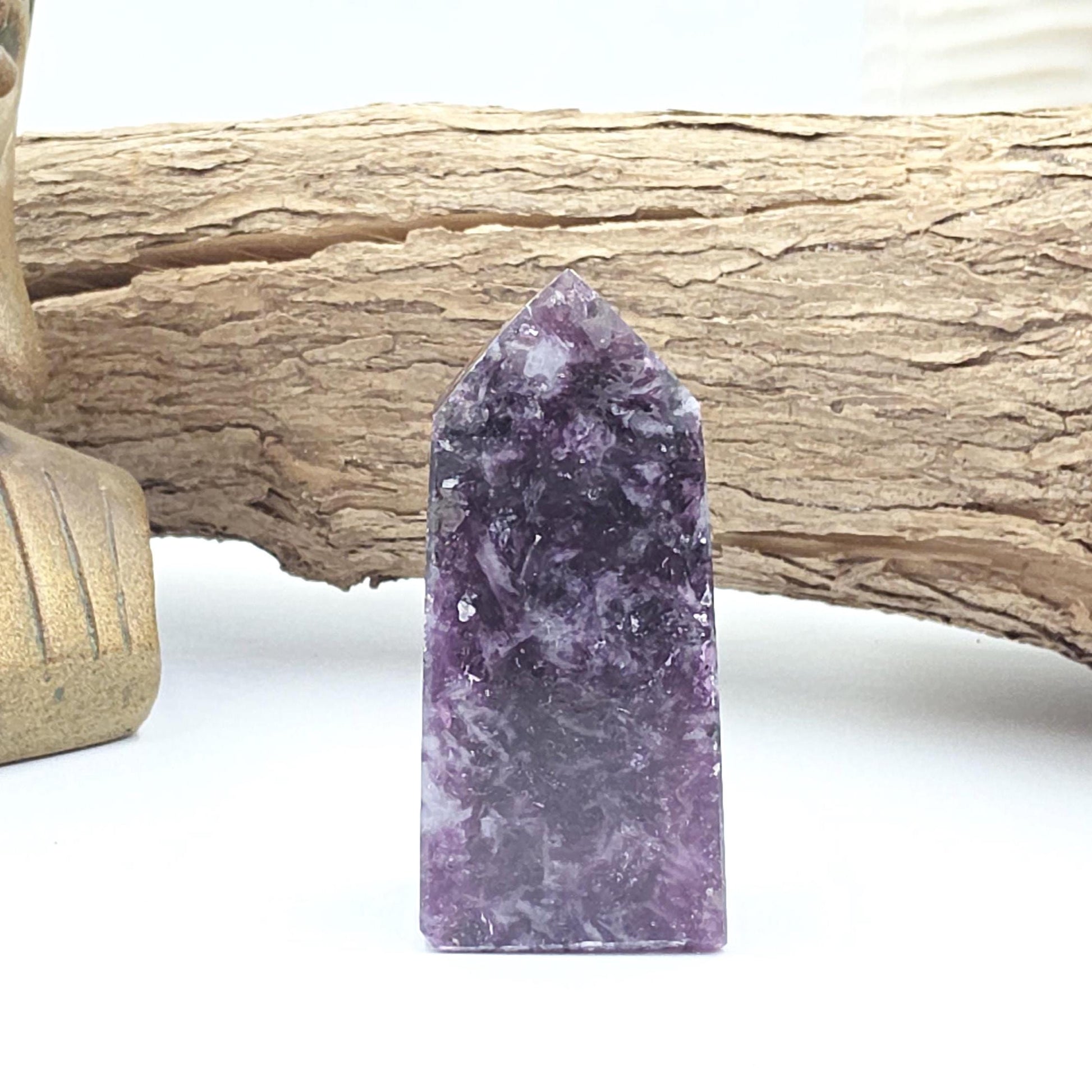 Sparkly Purple Mica Point – Calming, Emotional Balance & Spiritual Healing Crystal Tower, 60g