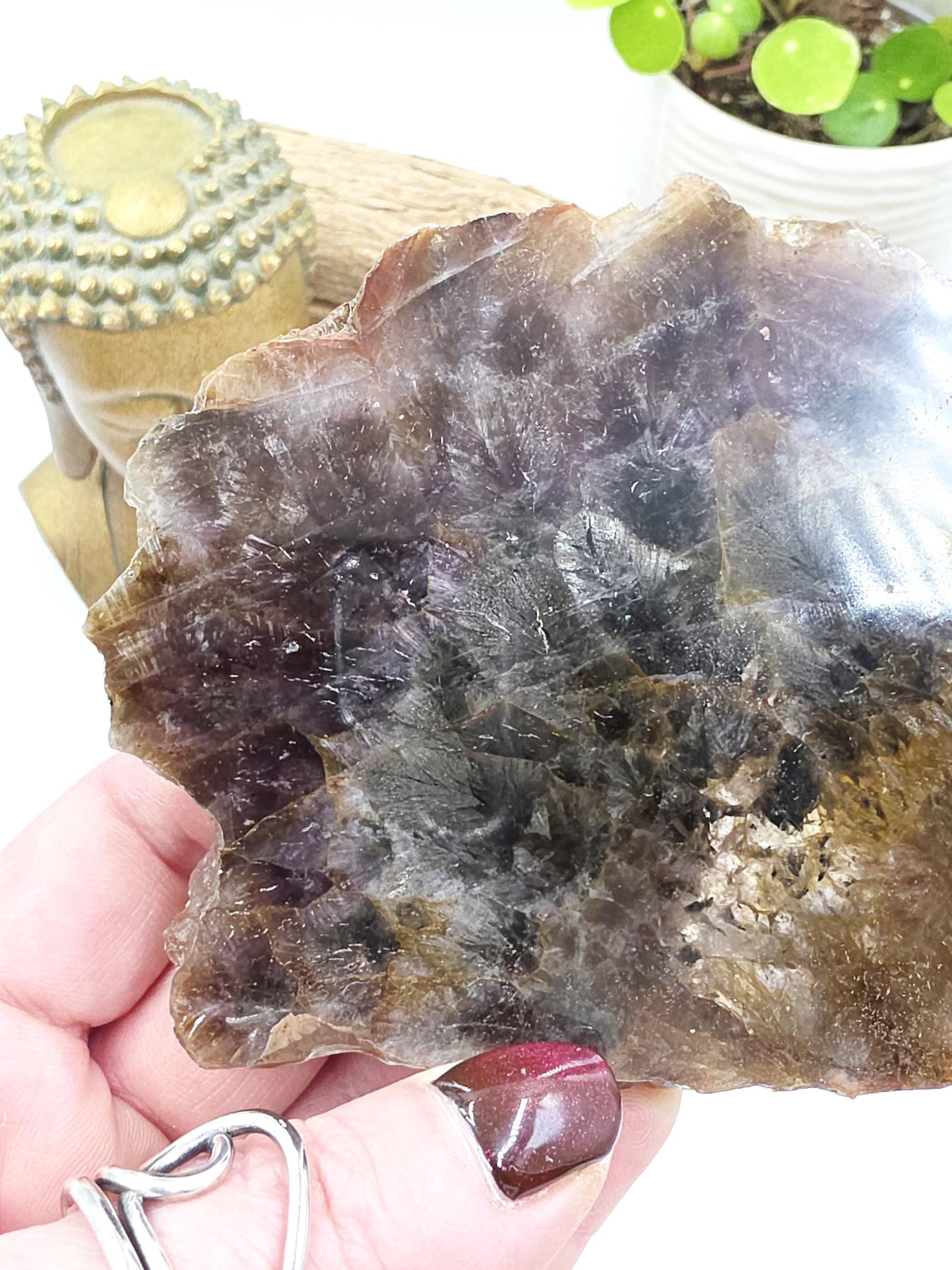 Auralite 23 Slice – High Vibration Healing, Intuition & Deep Spiritual Connection Crystal, 185g