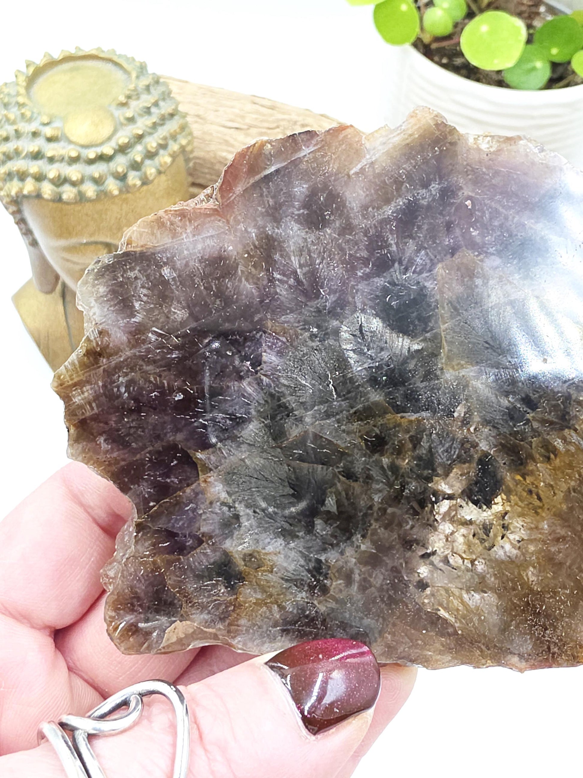Auralite 23 Slice – High Vibration Healing, Intuition & Deep Spiritual Connection Crystal, 185g