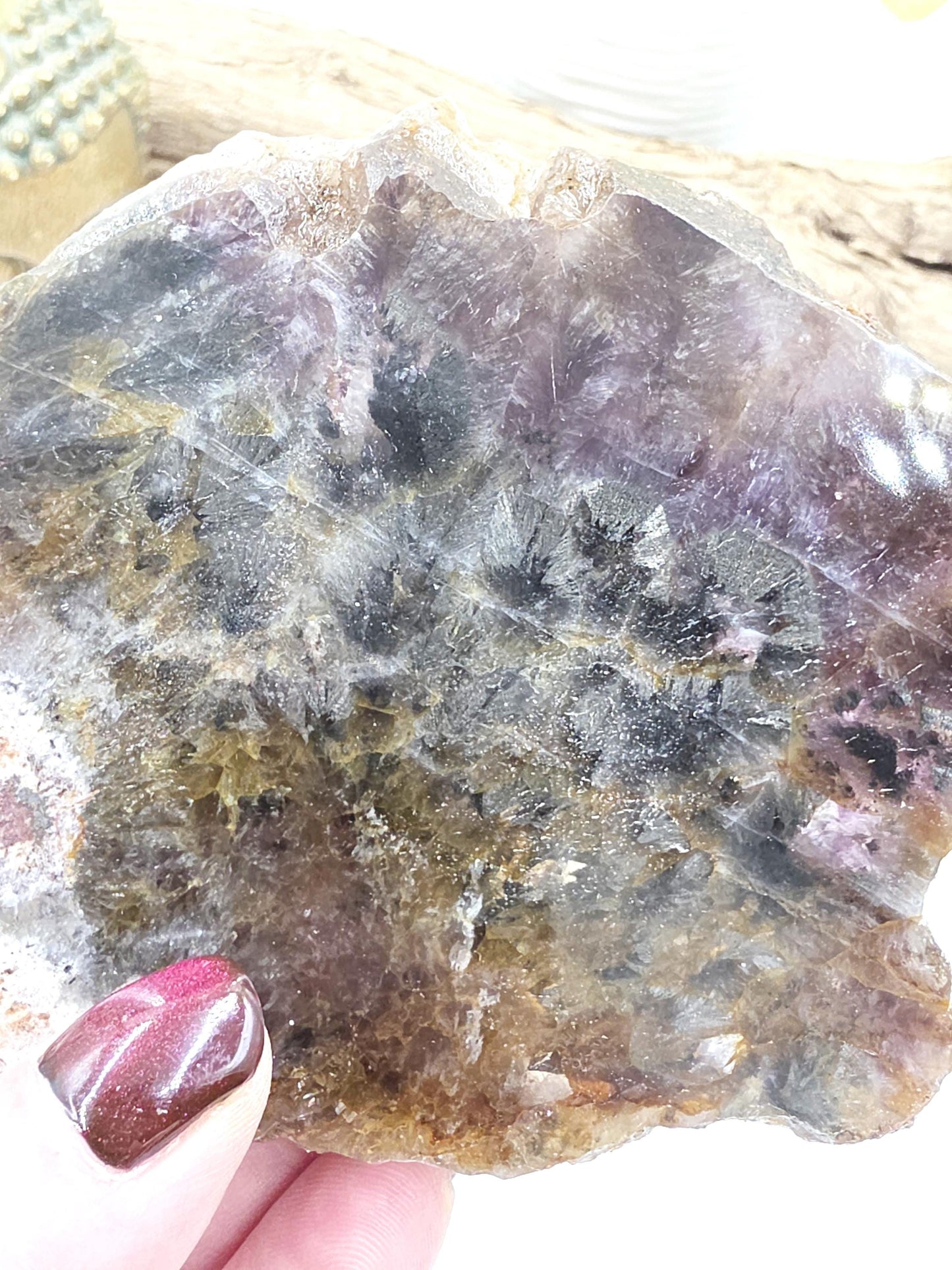 Auralite 23 Slice – High Vibration Healing, Intuition & Deep Spiritual Connection Crystal, 185g