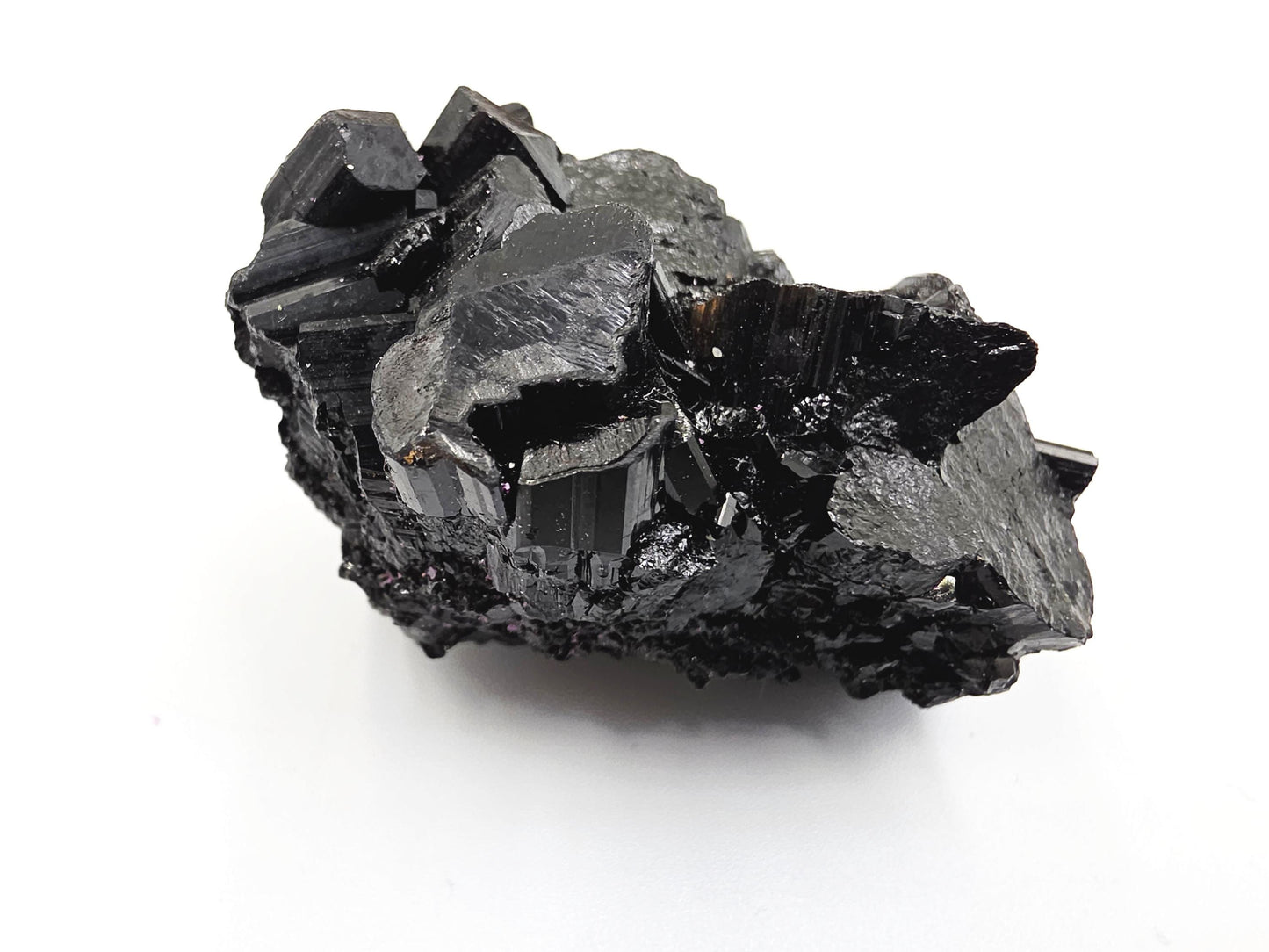 Flashy Raw Zambian Black Tourmaline Specimen - Natural Protection and Grounding Crystal - 75g