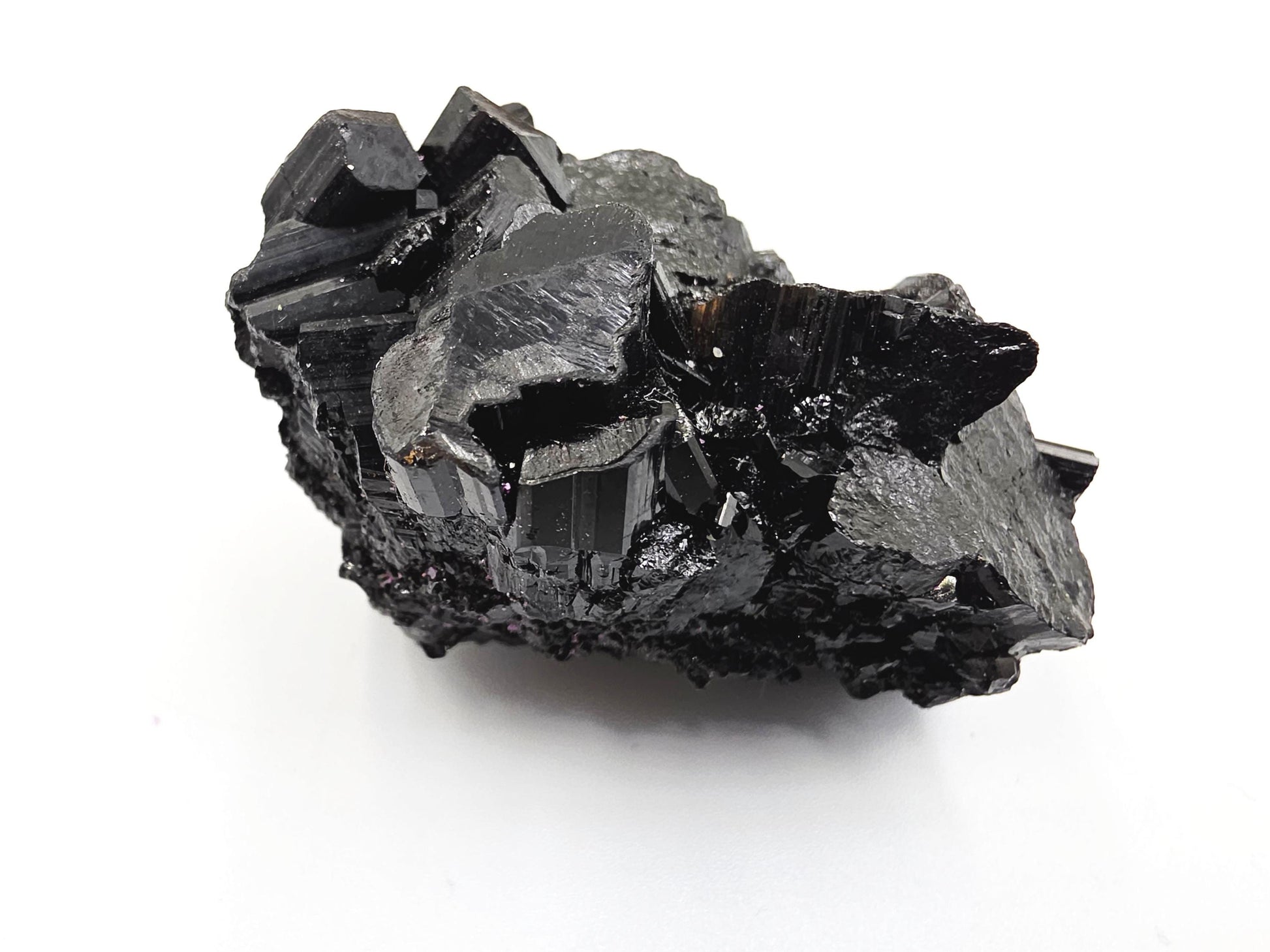 Flashy Raw Zambian Black Tourmaline Specimen - Natural Protection and Grounding Crystal - 75g