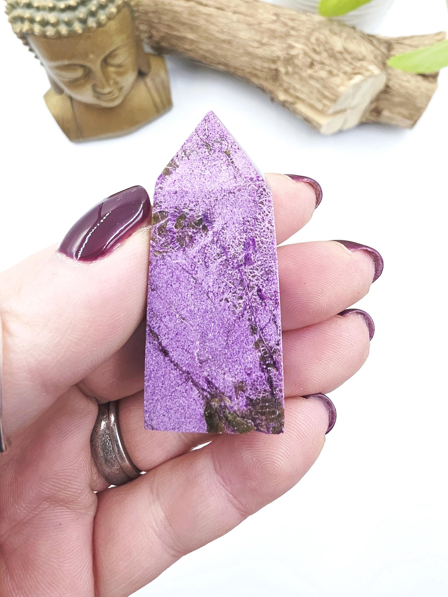 Mini Stichtite Tower - Heart Chakra and Emotional Healing - 5.3cm