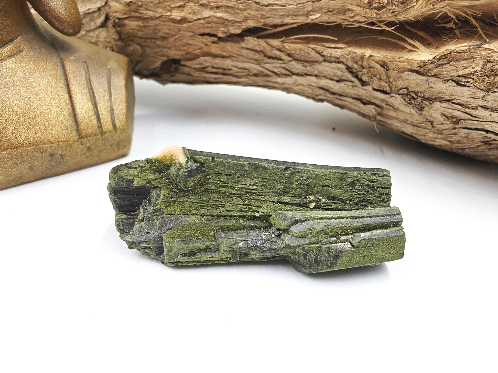 Raw Epidote Crystal Specimen - Growth & Transformation Healing Crystal - 65g