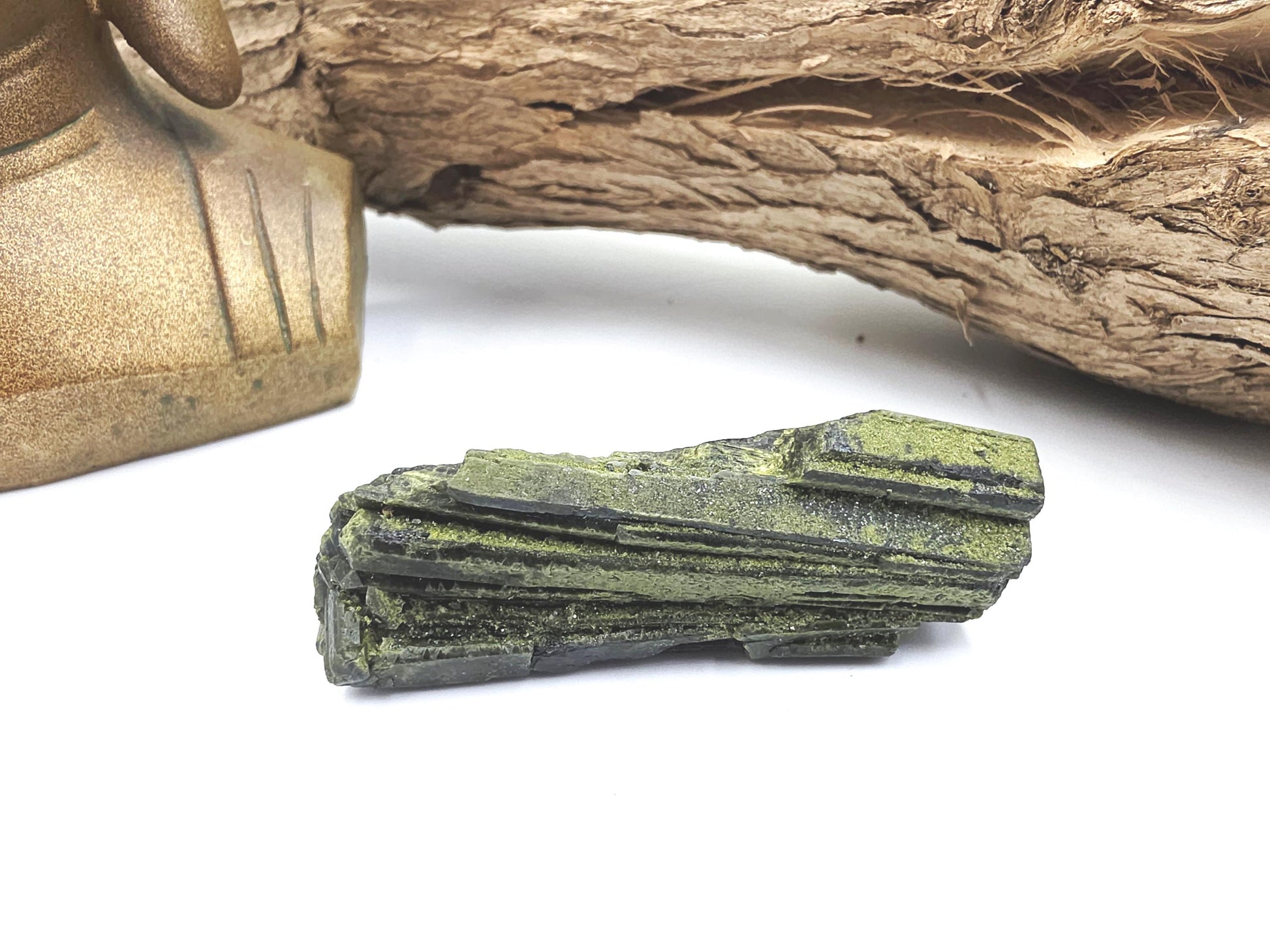 Raw Epidote Crystal Specimen - Growth & Transformation Healing Crystal - 65g