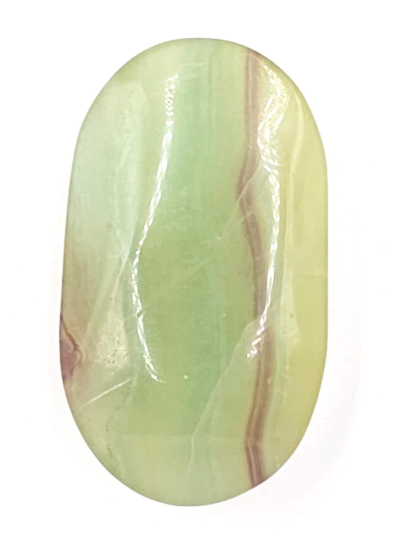 Green Fluorite Palm Stone - Focus and Clarity Healing Crystal - 50g