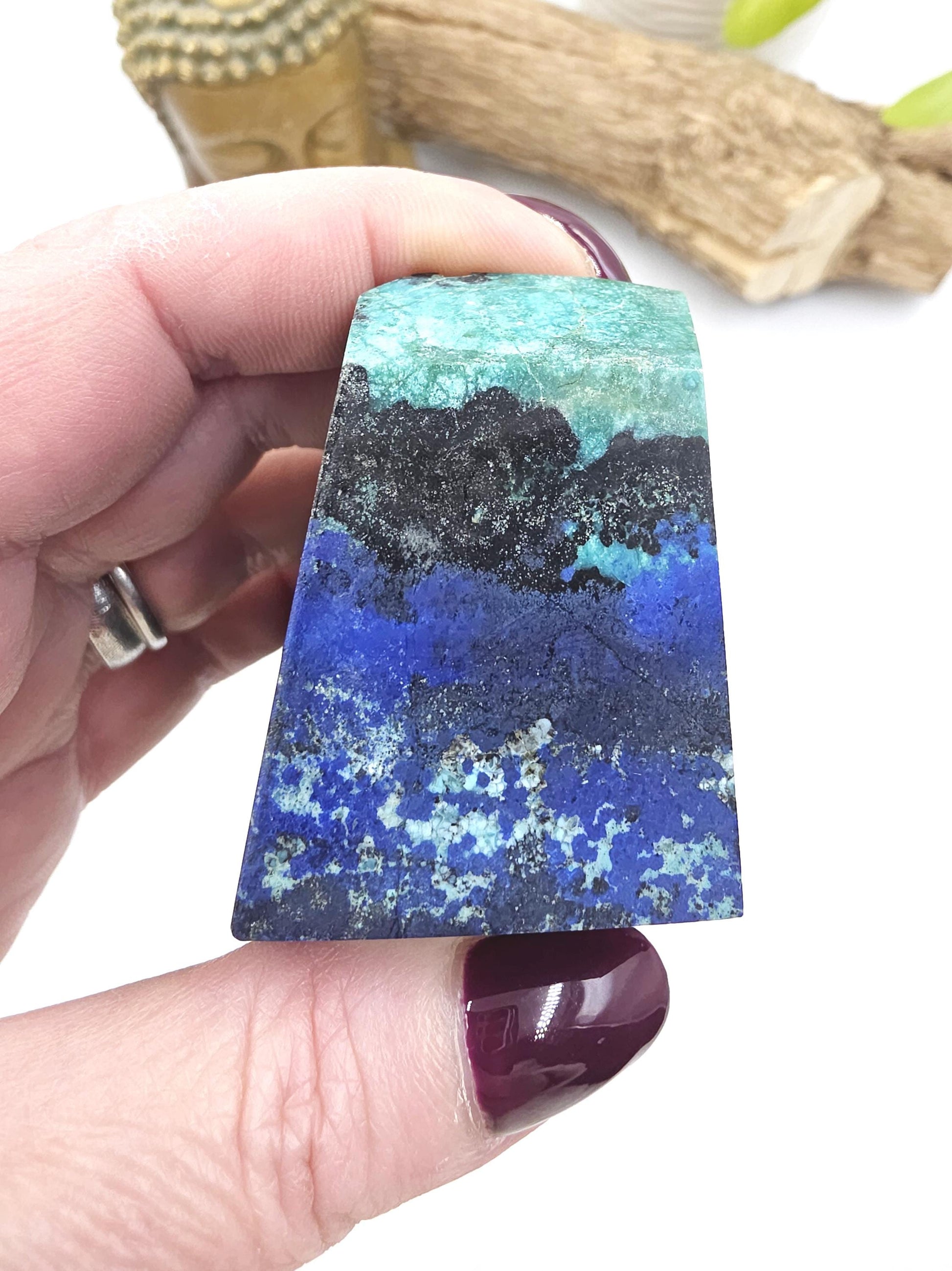 Azurite Freeform - Intuition & Spiritual Insight Third Eye Chakra Healing Crystal, 300g