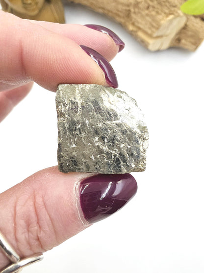 Pyrite Crystal Cube – Abundance, Protection & Confidence Stone | Natural Golden Pyrite, 55g