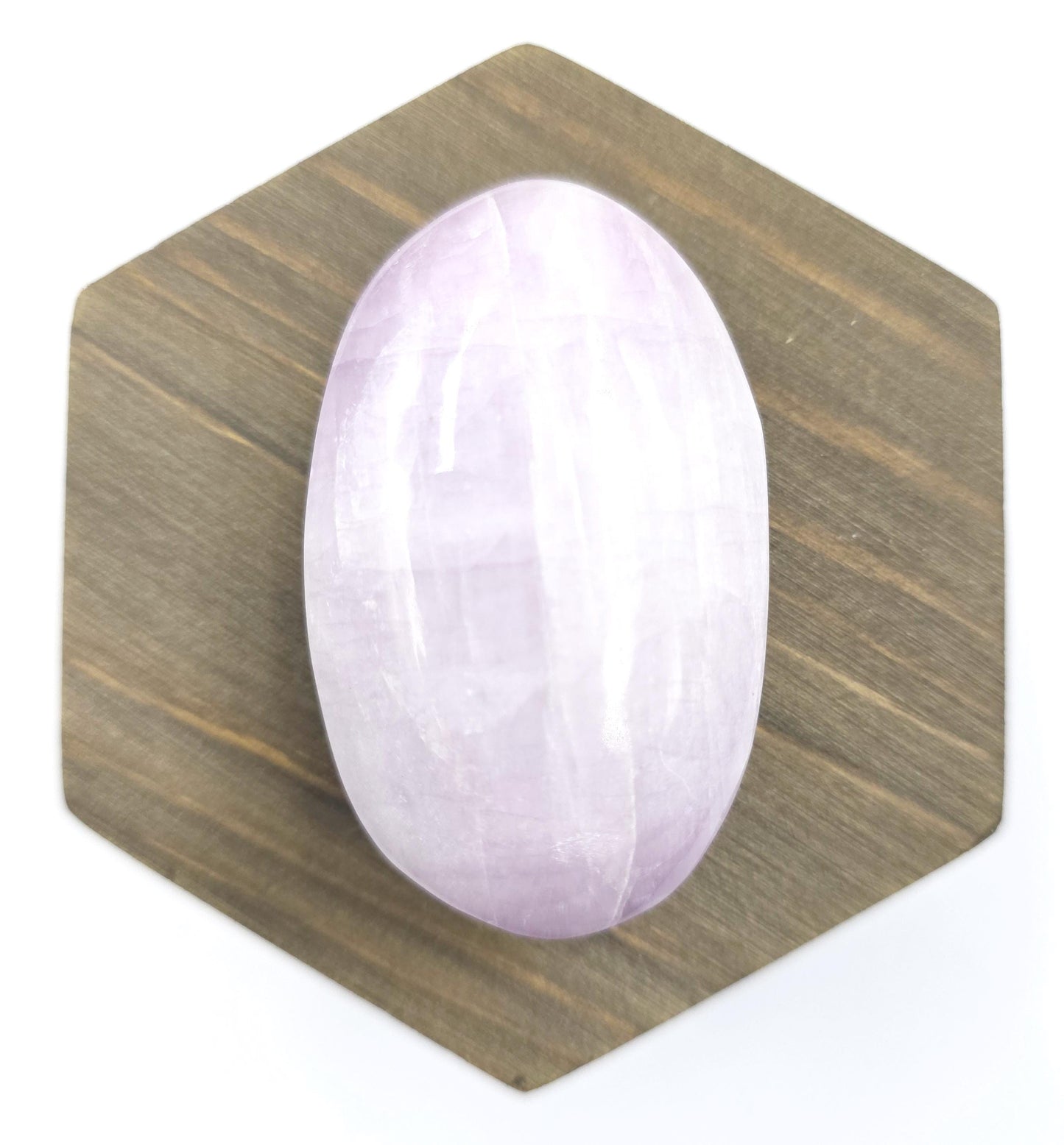 Flashy Kunzite Crystal Palm Stone - Heart Chakra & Emotional Healing Crystal, 80g