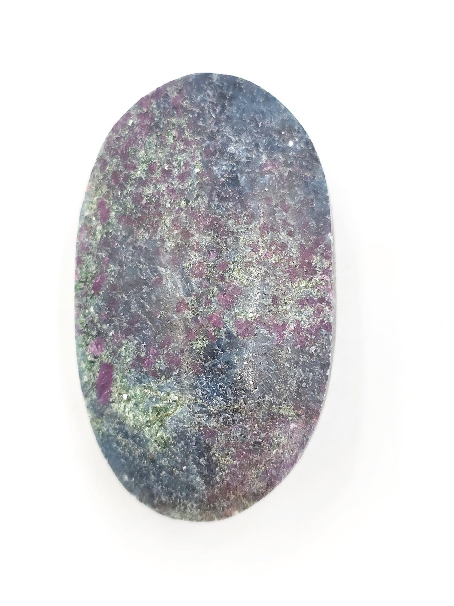 Ruby in Fuchsite Palm Stone (UV Reactive) – Heart Healing, Strength & Emotional Balance Crystal, 100g