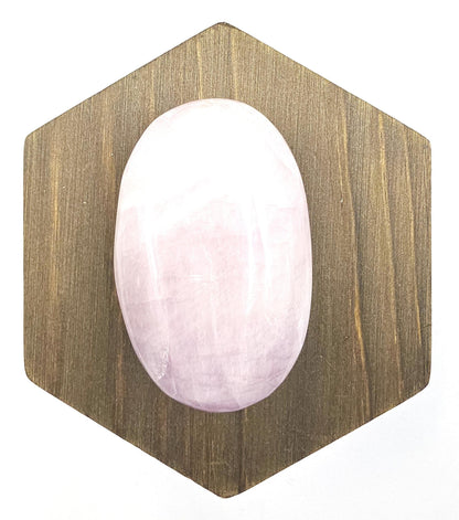 Flashy Kunzite Crystal Palm Stone - Heart Chakra & Emotional Healing Crystal, 70g