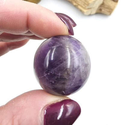 Dream Amethyst Mini Sphere - Peace, Protection & Spiritual Healing Crystal Ball, 30mm