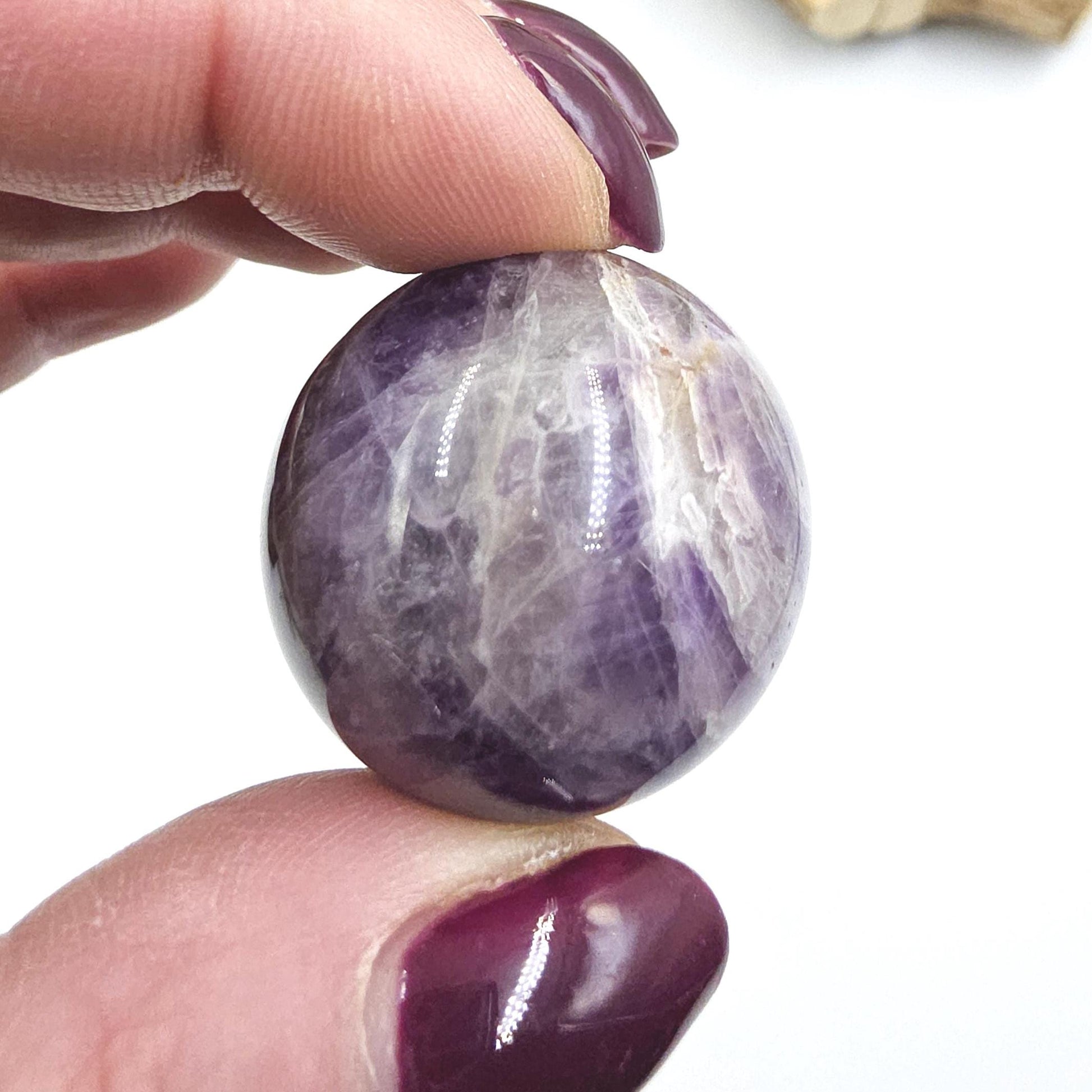 Dream Amethyst Mini Sphere - Peace, Protection & Spiritual Healing Crystal Ball, 30mm