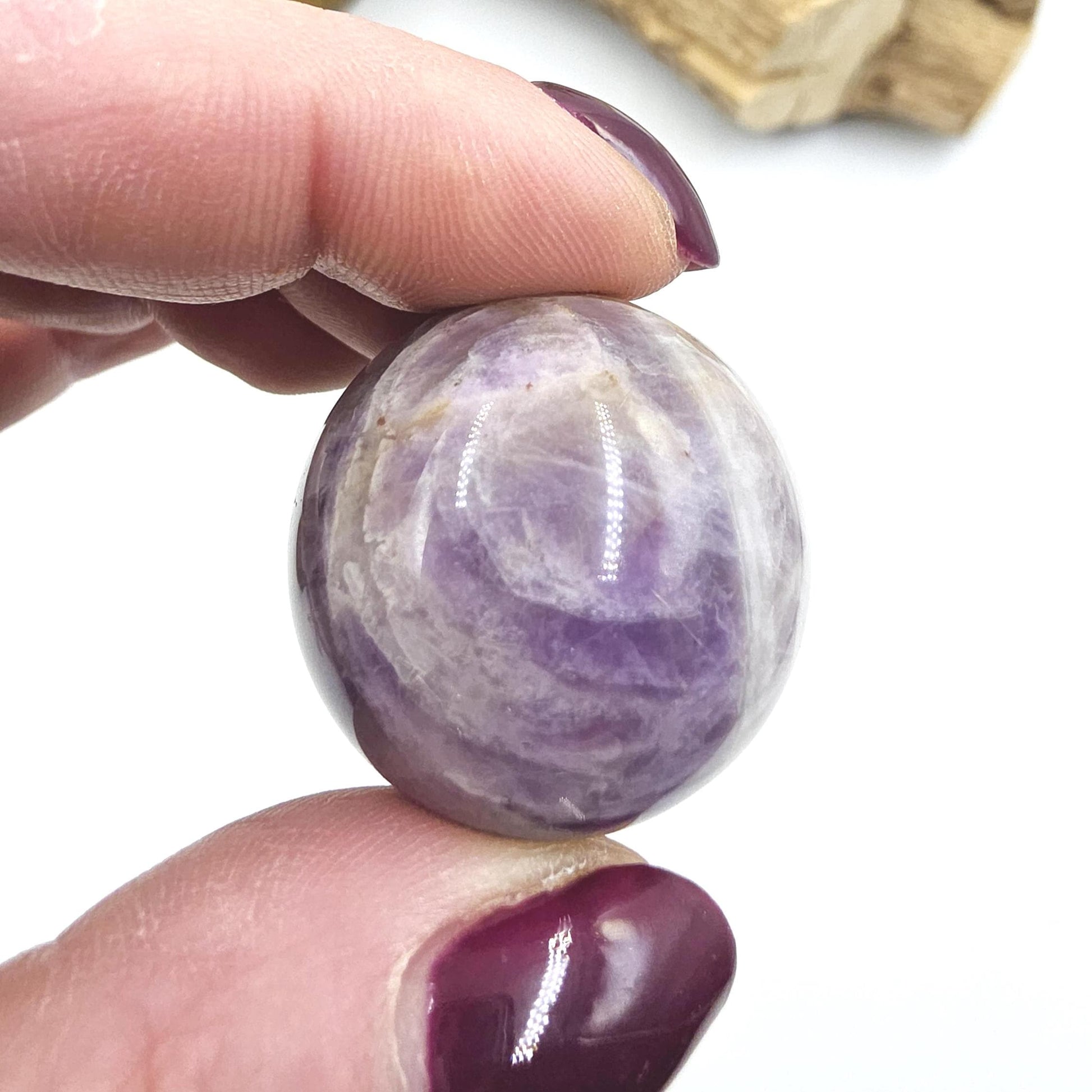 Dream Amethyst Mini Sphere - Peace, Protection & Spiritual Healing Crystal Ball, 30mm