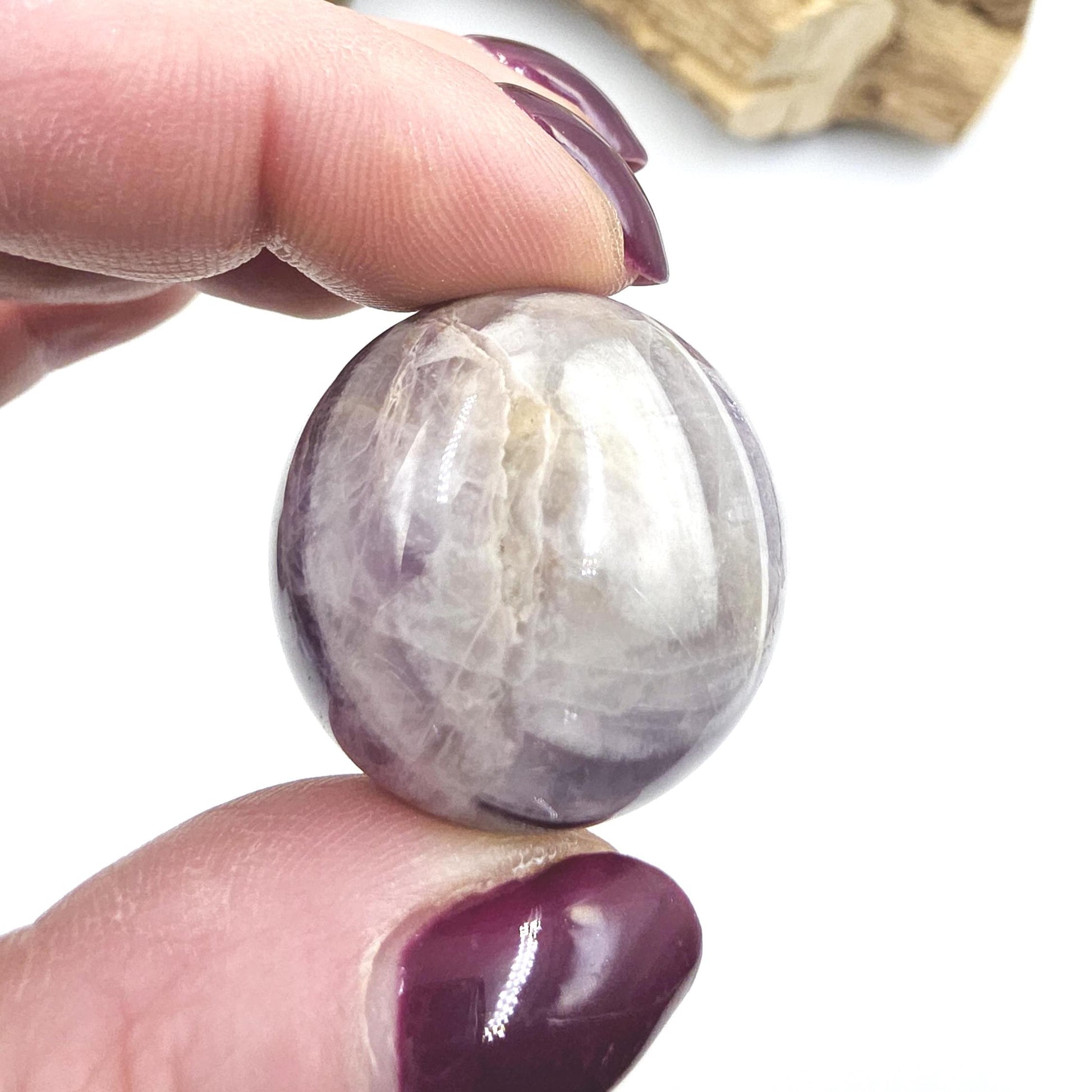 Dream Amethyst Mini Sphere - Peace, Protection & Spiritual Healing Crystal Ball, 30mm