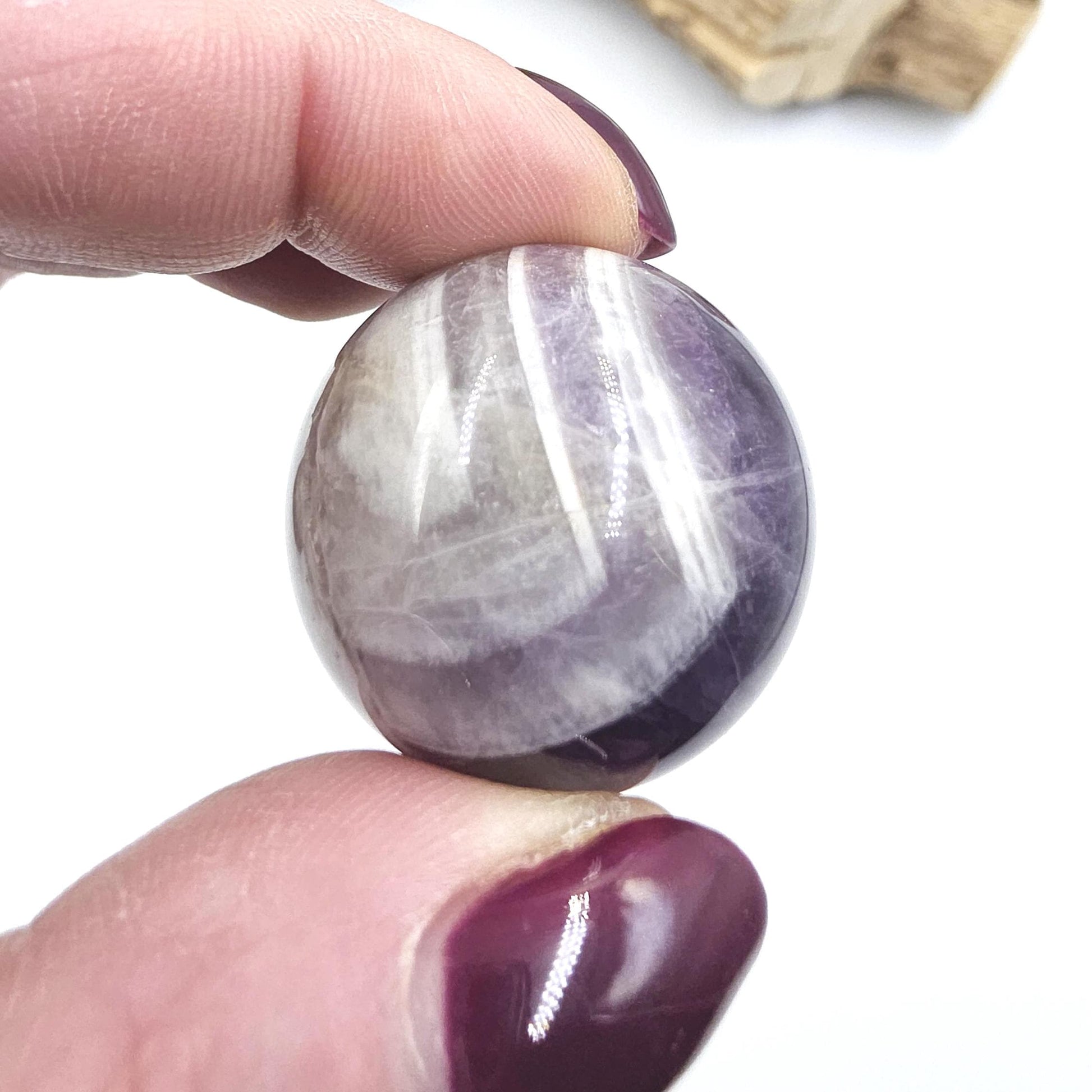 Dream Amethyst Mini Sphere - Peace, Protection & Spiritual Healing Crystal Ball, 30mm